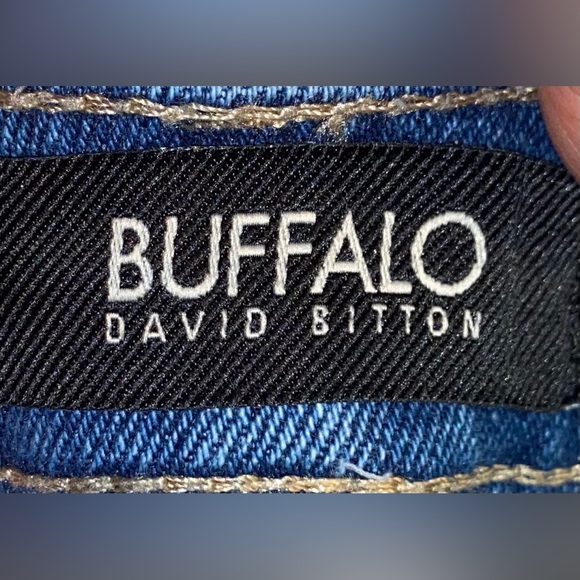 DAVID BITTON BUFFALO HIGH RISE STRAIGHT COMFORT STRECH FLORAL JEANS SIZE 29 - Picture 5 of 6